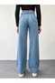 Women's Ice Blue Denim Pants - 2