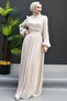 Stone Color Beer Hijab Dress - 3