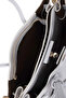 Women's Faux Leather Gray Handbag - 4