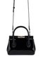 Women's Faux Leather Black Patent Leather Handbag