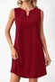 Women's Strappy V-Neck Mini Imported Crepe Dress