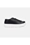 Women's Black Lace-Up Thick-Soled Leather Sports Shoes - 2