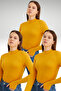 Women's Mustard 3-Piece Finger Detailed Bodysuit