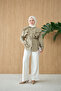 Women's Cape-Look Shirt in Mold Green - 6