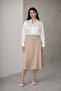 Women's Long Sleeve Satin Shirt - 3