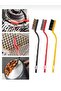 3 Pieces of Mini Cleaning Brushes with Stainless Tips for Cleaning Rust and Heavy Dirt - 2