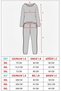 34503-26 Large Size Women's Pajamas Set Long Sleeve Plaid Pants Comfortable Home Wear - 8