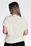 11035 Yellow Crew Neck Low Sleeve Relaxed Fit Knitwear - 3