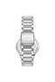 Automatic Mechanism Men's Wristwatch |   42mm Steel Case, Silver Steel Band, Black Dial - 8