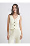 Nevavm V-Neck Textured Women's Vest with a Difference - 2