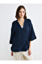 Esvab • Modern & Distinctive Double-Breasted Roba Collar Textured Women's Kimono - 2