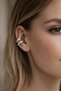 Double Row Stone Needle-Free Cartilage Earrings with Shiny Zircon Detail Ear Cuff - 6