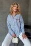 Women's Blue Striped Oversize Shirt with Embroidery Detail – Los Angeles Written - 4