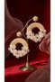 Straw Women's Earrings Brown Dangle Round Floral Bohemian Summer Women's Earrings - 6