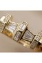 Women's Ring 316L Steel Ring Gold Color Zircon Stone Bridge Model Adjustable Vintage - 6