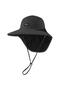 Unisex Outdoor Wide Brim Hat Uv Protection Upf50+ Sun Hat with Neck Protection for Camping Fishing Trekking Black