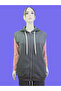 Khaki Unisex Hooded Seasonal Khaki Cuffed Vest - 2