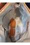 Elegant Tan Faux Leather Top Handle Handbag - 2