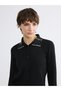 Alita City Farkıyla Soulife Black Knitwear Women's Cardigan with Stones