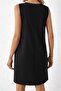Women's Strappy V-Neck Mini Imported Crepe Dress - 5