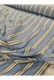 150 cm Organic Cotton Fabric Suitable for Making Blue and White Striped Shirt Dress Tunic Pants