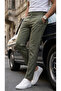 Men's Oldmoney Fabric Trousers with Buckle Detail