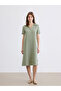 Esvab • Modern & Distinctive Devrik Roba Collar Slit Dress - 3