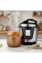 6L Electric Pressure Cooker, Digital Multi Cooker, Aluminium, Rice Dal Meat Cooking - 2