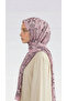 Lara Motif Patterned Cotton Shawl - Black / Light Pink - 6
