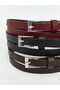 Original Leather Look Women's Belt 3-Pack - 7