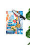 Summer Cafe and Watermelon Themed Tempered Glass Cutting Board 30X40 cm Size Uv Printing - Bckt063 - 3