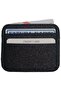 Card Holder, Black Color Glitter Fabric Card Holder