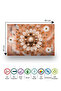 Bohemian Daisy and Feather Patterned Tempered Glass Cutting Board 30X40 cm Size Uv Printing - Bckt078 - 7