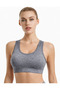 Women High Impact Racerback Sports Bra Push Up Gym Workout Top Yoga Running Training Fitness