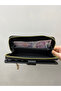 Black Soft Leather Women's Wallet Handbag with Gold Detail - 3