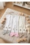 3-Piece Baby Girl & Child Cotton Teddy Bear Patterned Pantyhose + Gift Buckle Set - 2