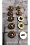 Ǝe Polyester Mineli Gold Button 24 Size 14 Mm, 10 Pieces - 3