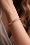 Women's Copper Bracelet with Embossed Top Pure Copper Bracelet Cuff - 3