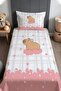 Pink Dreams Capybara Patterned Bedspread and Pillowcase