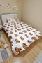 Kapibara's Tranquil Garden Patterned Single Duvet and Pillowcase - 3