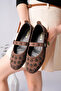 Brown Suede Stone Detailed Women's Ballerinas - 3