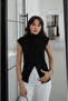 Black Marian Zero Sleeve Sweater