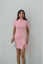 Pink Ribbon Detailed Mini Dress - 3