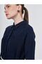 Wicker Rope Belt Detailed Cotton Tunic Dark Navy Blue - 7