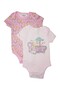 -Printed Short Sleeve Bodysuit Set of 2 Boy & Girl - Multicolor