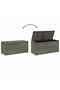 Garden Storage Box Grey 283L Poly Rattan - 6