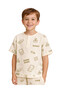 Boys 100% Cotton Muslin Pyjama Set with Geometric Print - 5