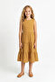 Girl's Wrapped Fabric Dress / Different Color Options - 2
