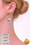 Steel Special Design Dangle Gift Dolphin Couple Earrings, Does Not Tarnish or Fade - 3