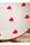 Red Heart Printed Porcelain Plate 20 cm - 3